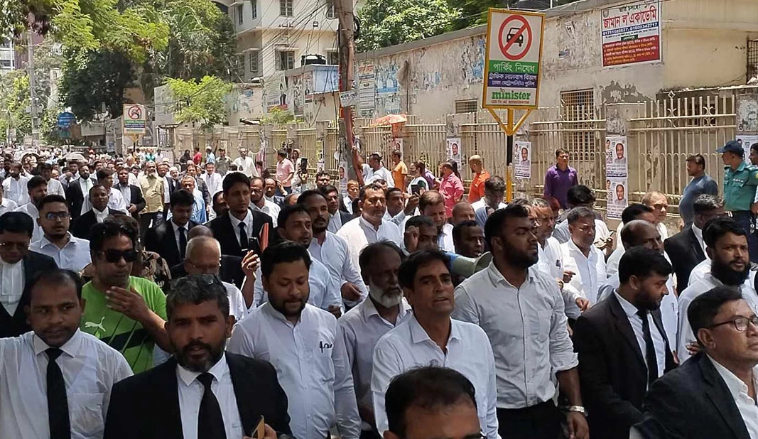 বিএনপিপন্থি আইনজীবীদের বিক্ষোভ